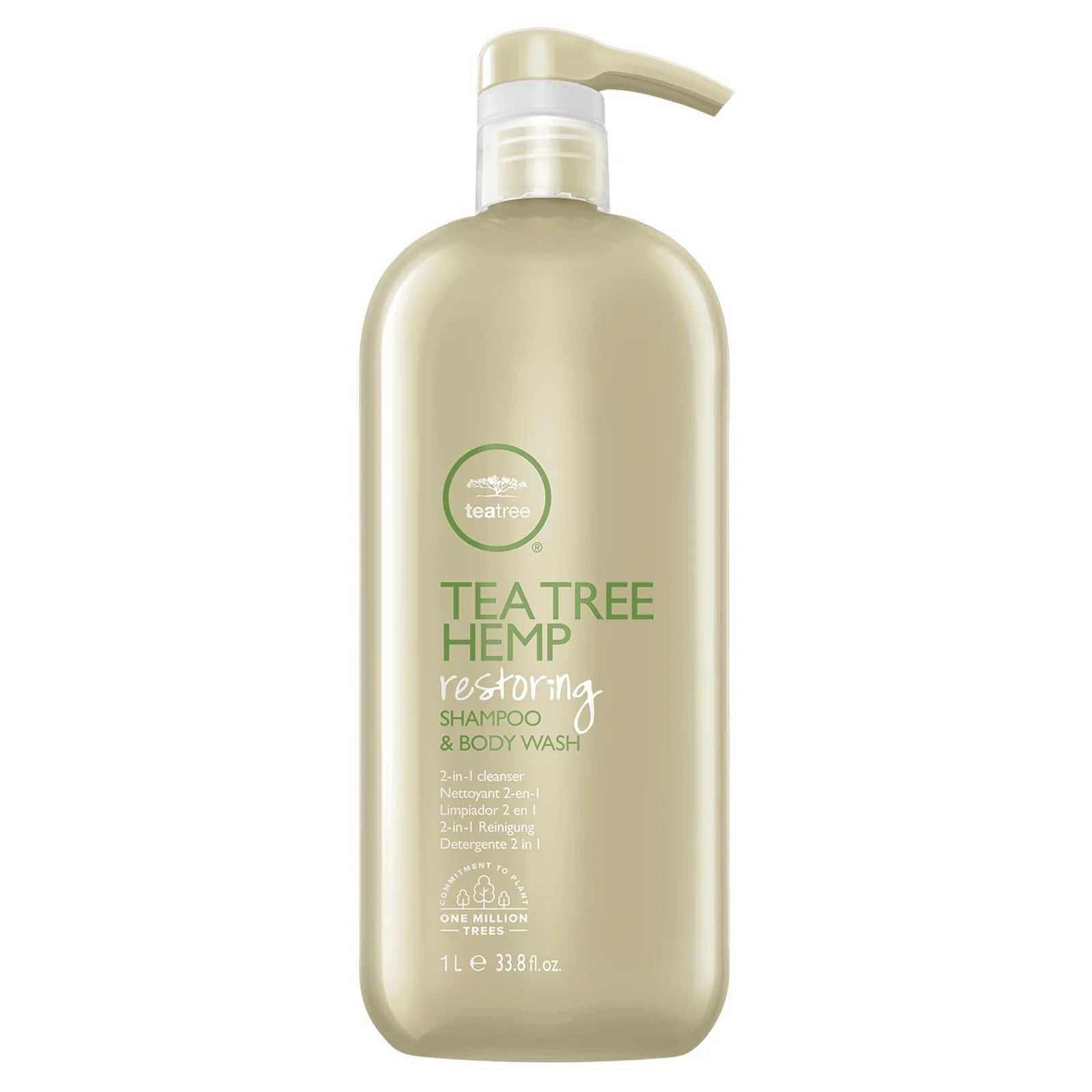 Tea Tree Hemp Restoring Shampoo + Body Wash 1000ml